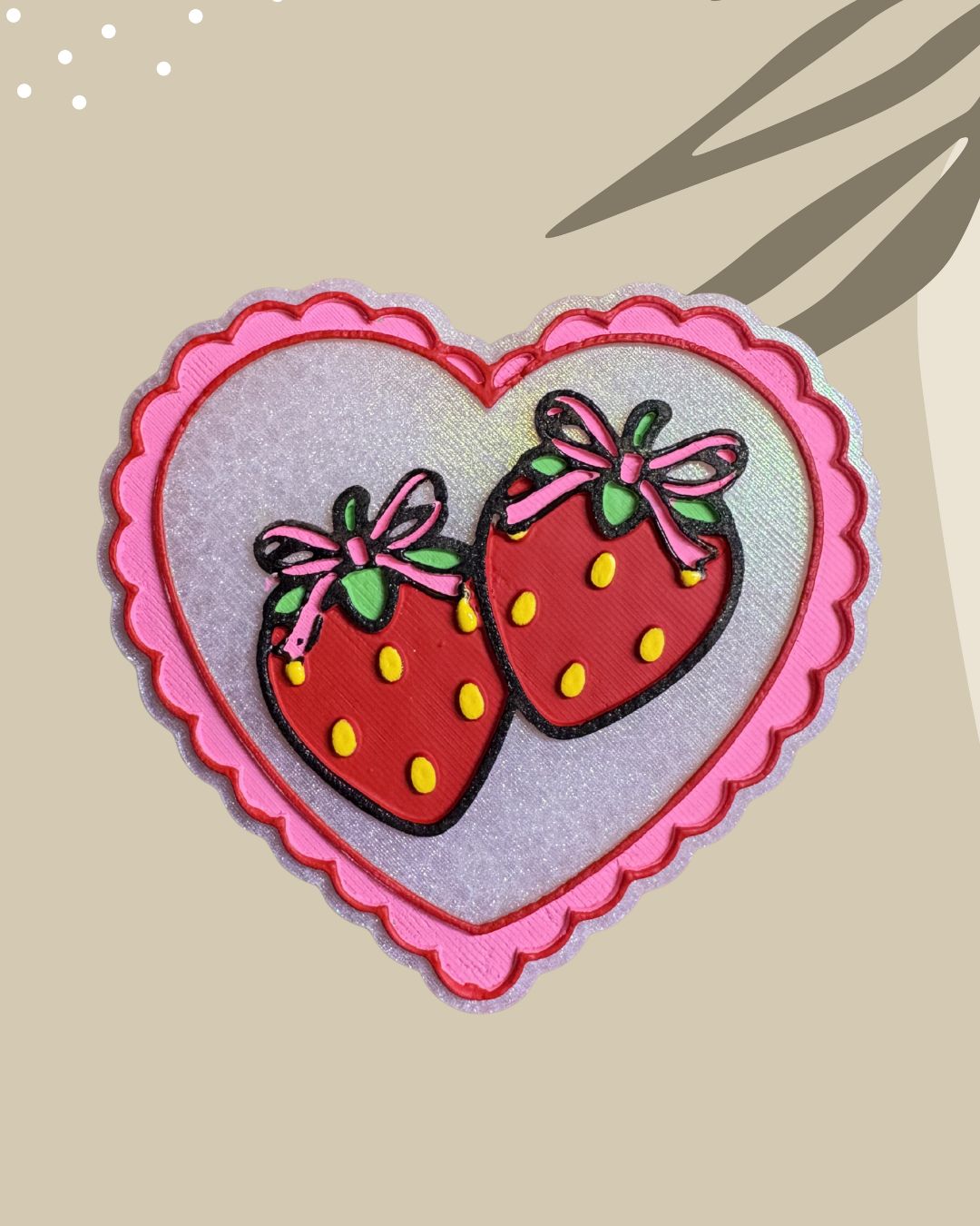 Heart with Strawberries