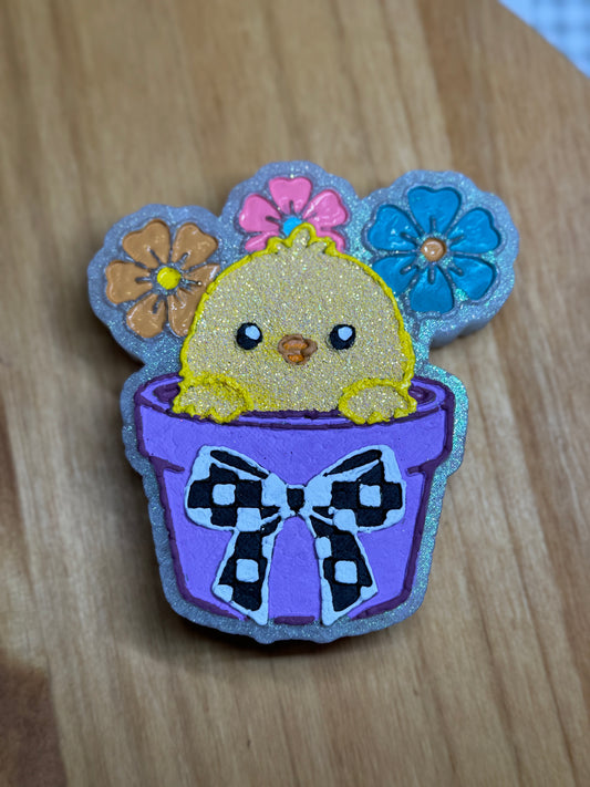 Chick in Flower Pot