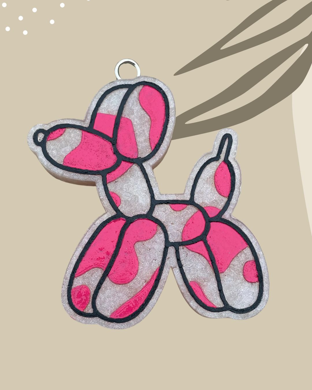 Cow Print Balloon Dog