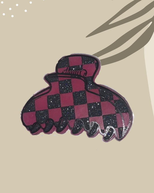 Checkered Claw Clip